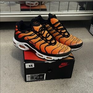Nike Air Max Plus TN Men's Sneakers - Orange and Black
